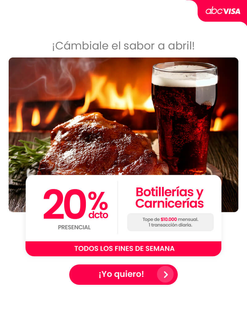 findes para disfrutar: 20% en botillerías y carnicerías
