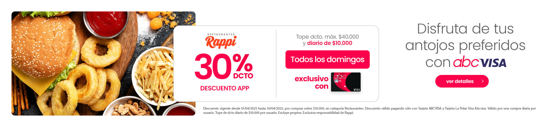 ¡Descuento en rappi usando tu tarjeta abcvisa!