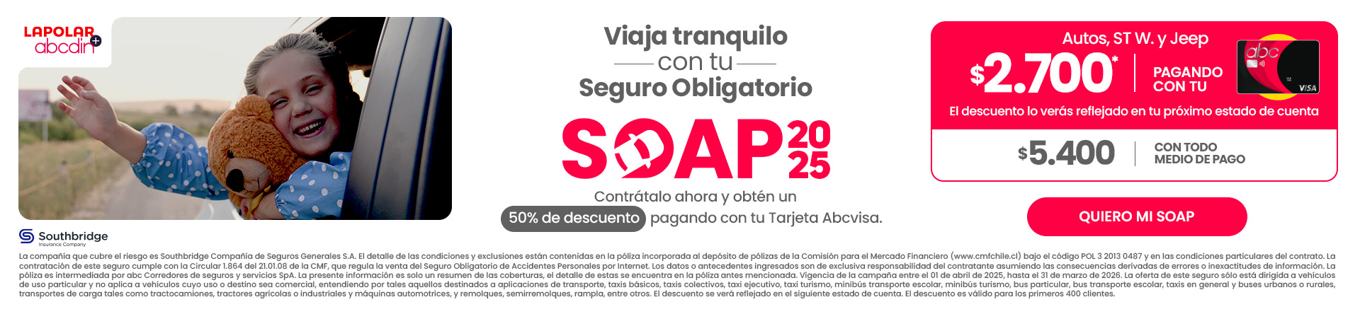 CONSIGUE TU SOAP A MITAD DE PRECIO