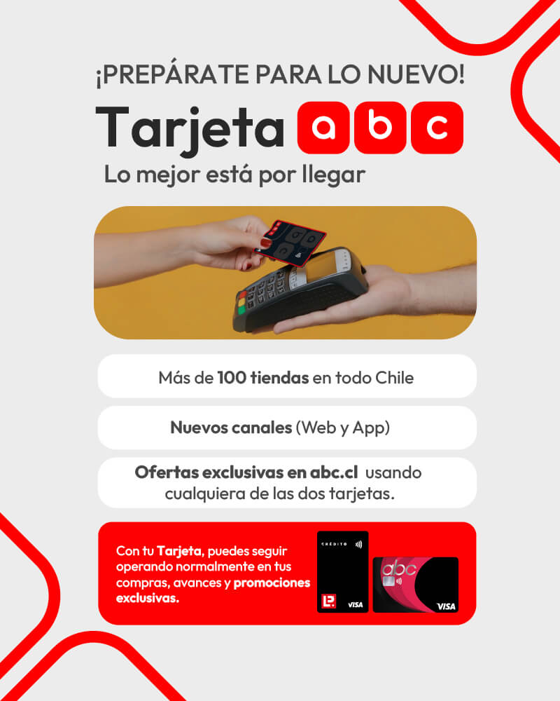 Prepárate para lo nuevo, Tarjeta abc está por llegar