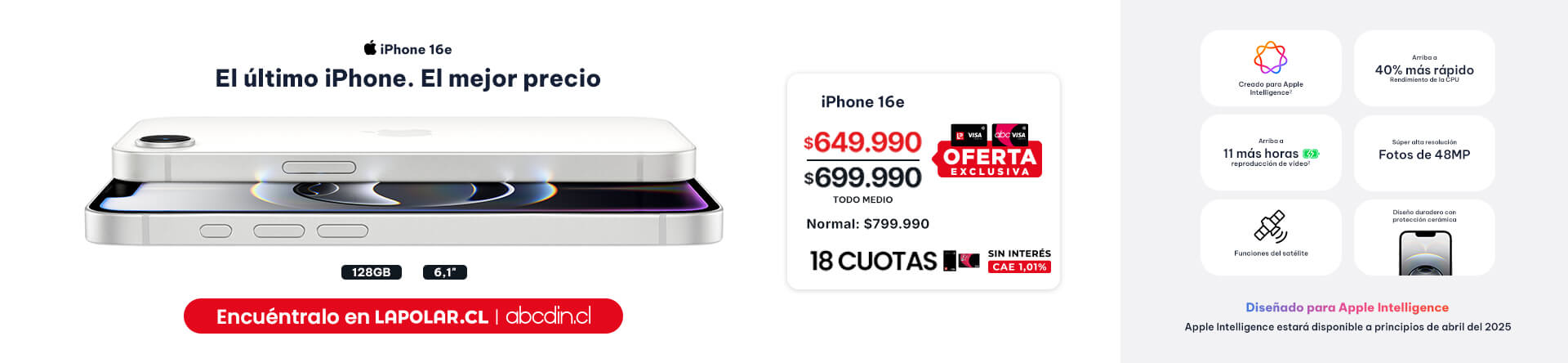 Conoce el último iPhone. El mejor precio