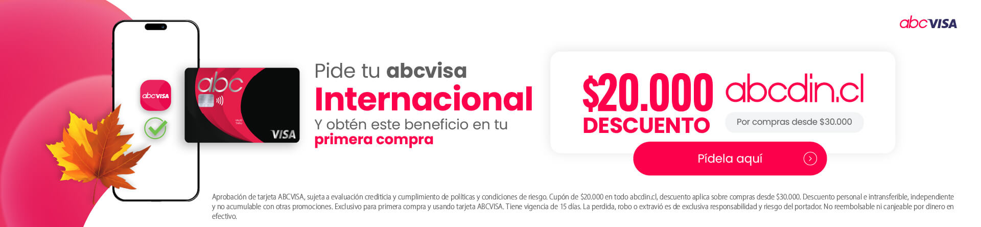$20.000 de dcto. en abcdin.cl