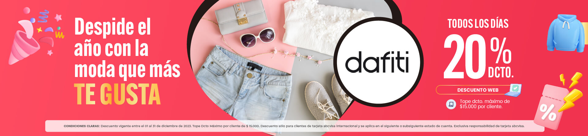 ¡Descuento en dafiti usando tu tarjeta abcvisa