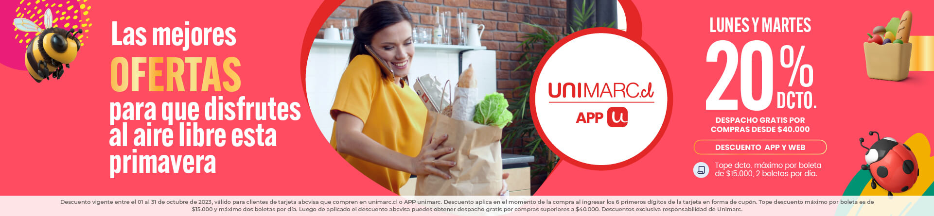 ¡Descuento en unimarc.cl usando tu tarjeta abcvisa